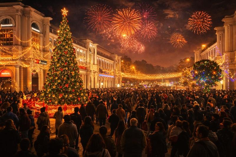 Christmas and New Year party in Delhi